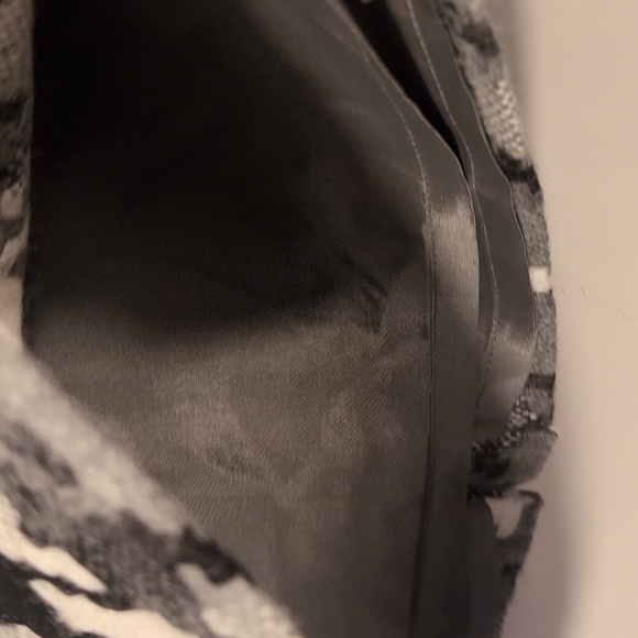 Loft Ann Taylor Black and White tweed Skirt Size Large - Picture 6 of 12